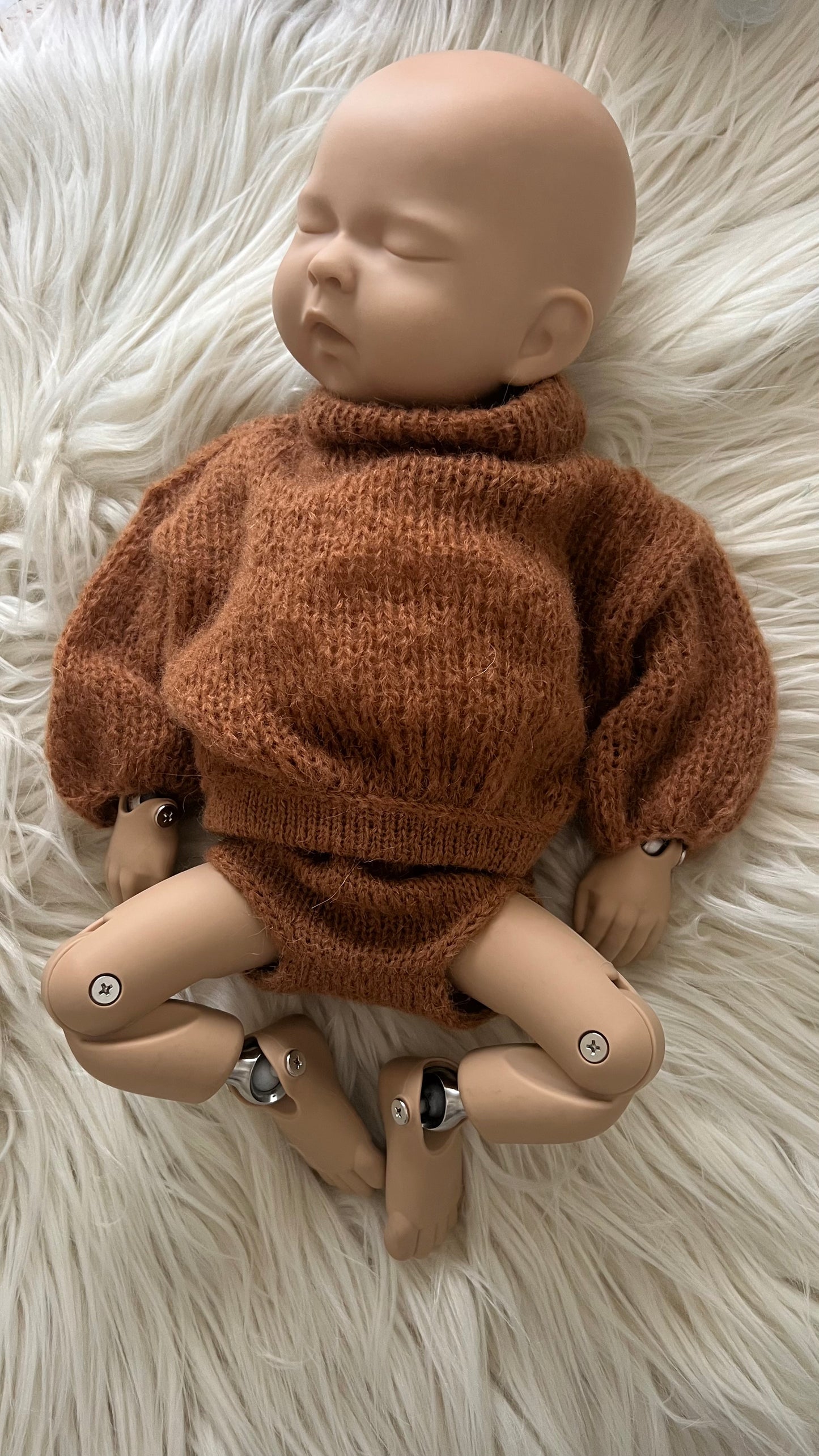 Brown Sweater and Diaper Cover