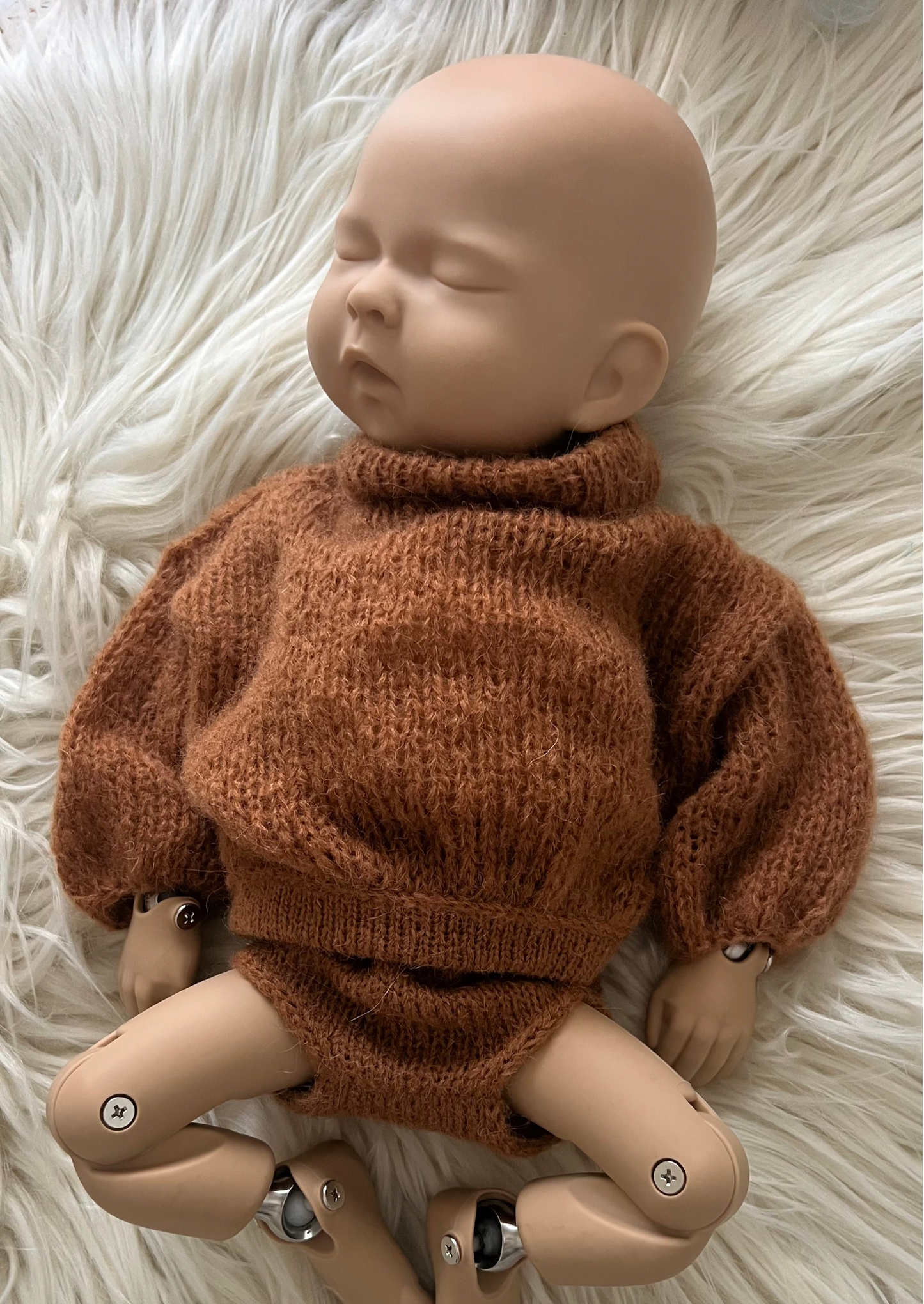 Brown Sweater and Diaper Cover