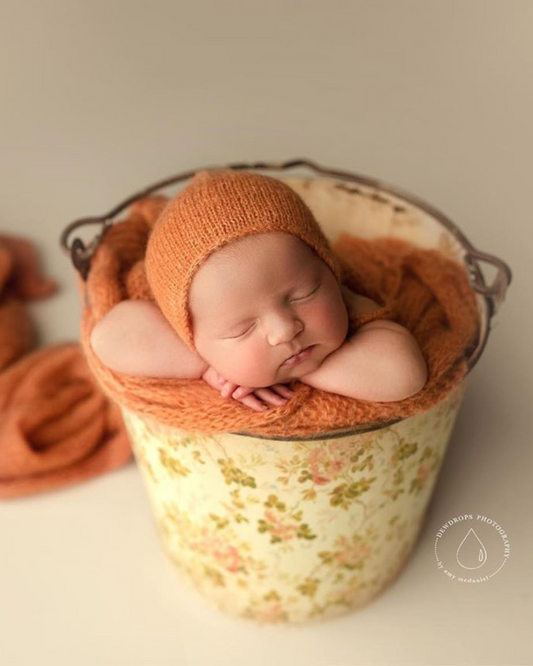 BURNT ORANGE Mohair