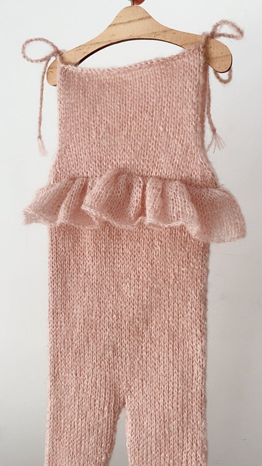 Ruffle Romper RTS pink