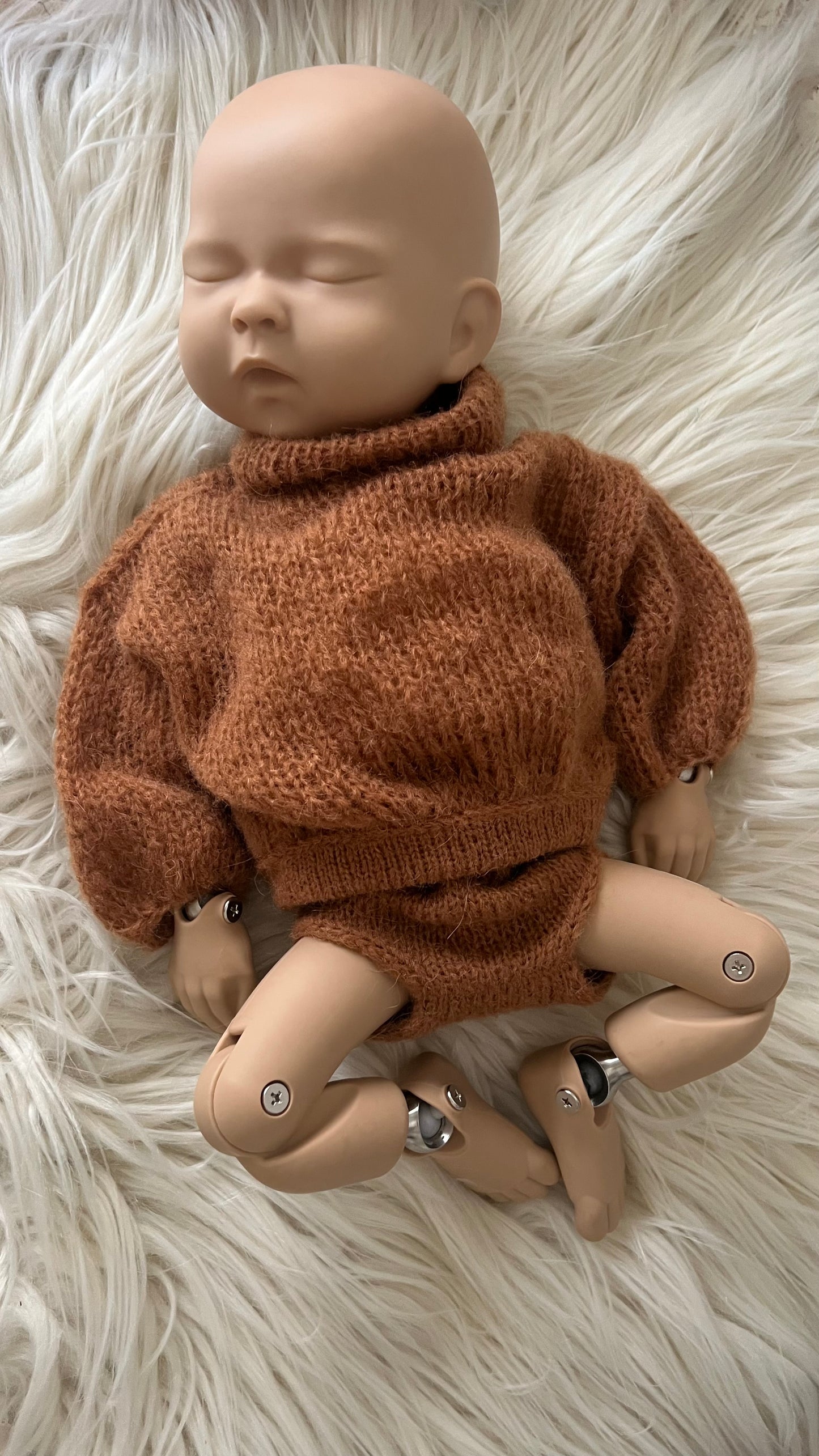 Brown Sweater and Diaper Cover