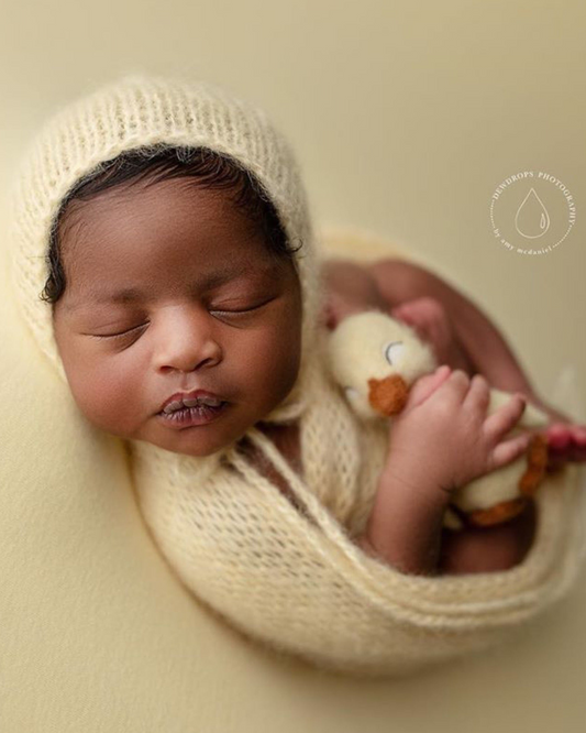 PALE YELLOW Mohair SET