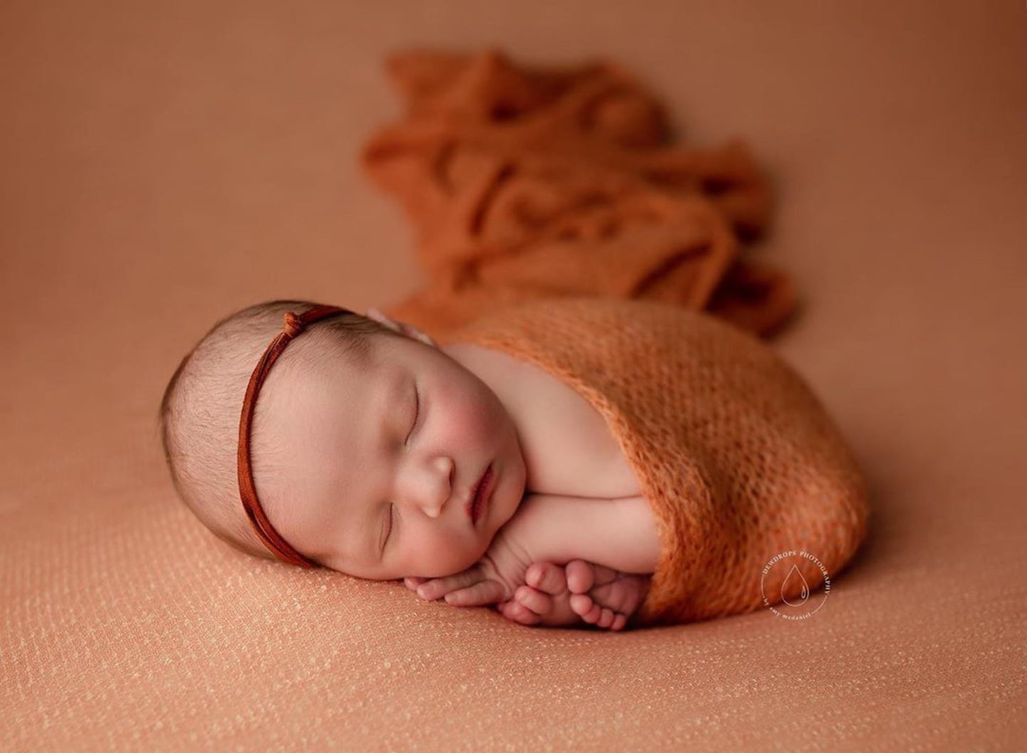 BURNT ORANGE Mohair